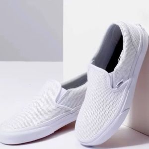 White perforated vans